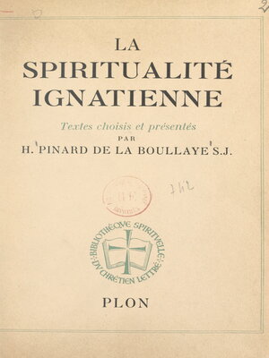 cover image of La spiritualité ignatienne